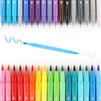 Grabie Dual Tip Water-Based Sketch Marker Set of 100, Fineliner & Brush Drawing - Image 3
