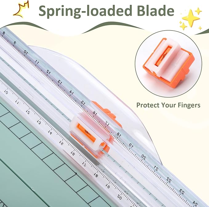 2 Set A4 Paper Cutter 12 Inch Titanium Paper Trimmer Scrapbooking Tool - Image 2