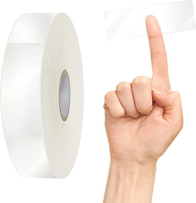 500 PCS Label Protectors, Transparent Waterproof Clear Wafer Seal Stickers by Stickyourhappymoment