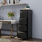 PEUKC 4 Drawer File Cabinet, Vertical Filing Cabinets - Image 2