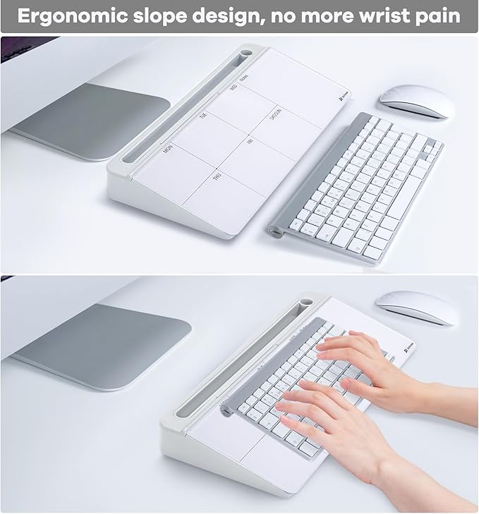 Varhomax Glass Weekly Dry Erase Desk White Board, Desktop to Do List Planner - Image 6