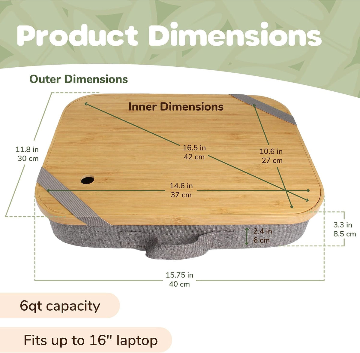 BambooMN Lap Storage Desks - Red