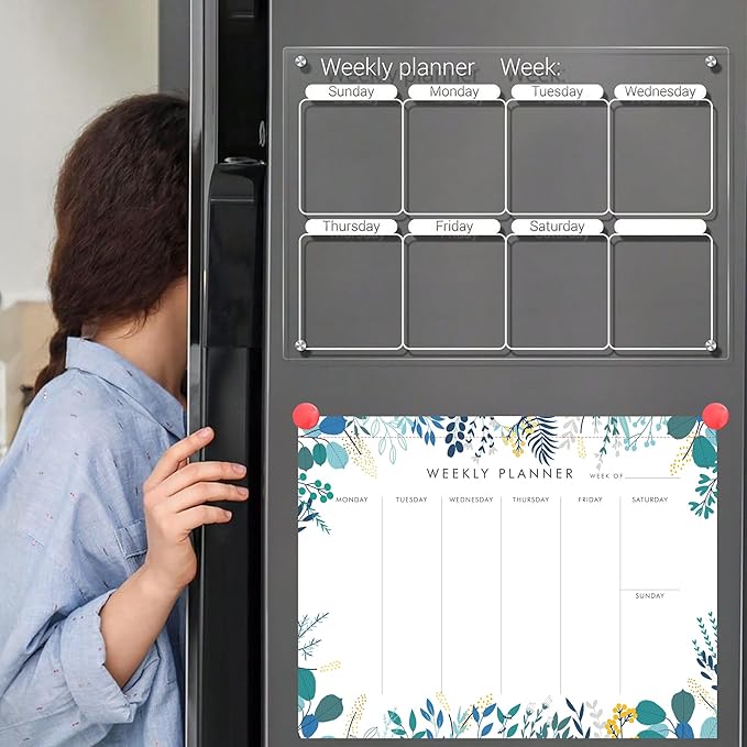Weekly Planner Notepad Tear Off Set of 2 Weekly Calendar Pad 52 Undated To Do - Image 2