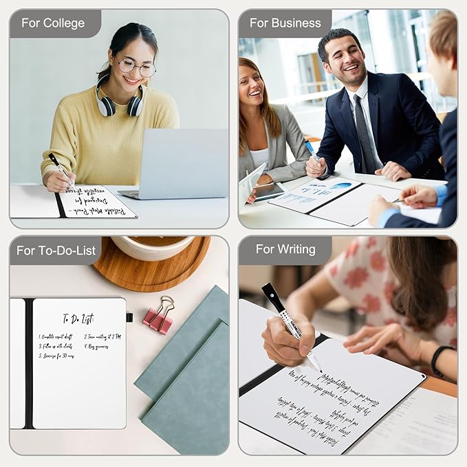 AGM Portable White Board Dry Erase Notebook, Small Travel Dry Erase Board - Image 8