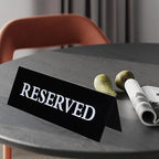 6 Pieces Plastic Reserved Table Sign - Image 5