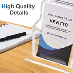 Vevitts Vertical Business Card Holder, Acrylic Business Card Display, Home & - Image 6
