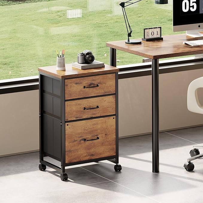 Maihail 3 Drawer Mobile File Cabinet - Image 2