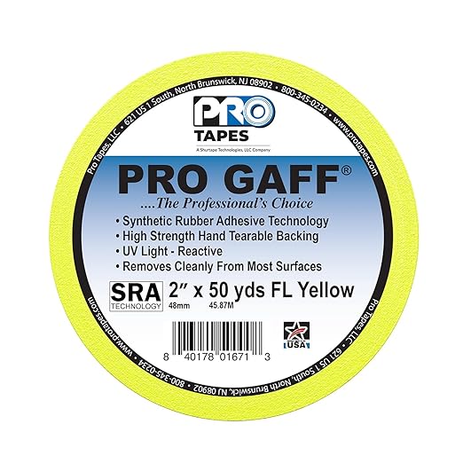 2" Width ProTapes Pro Gaff Premium Matte Cloth Gaffer's Tape - Image 2