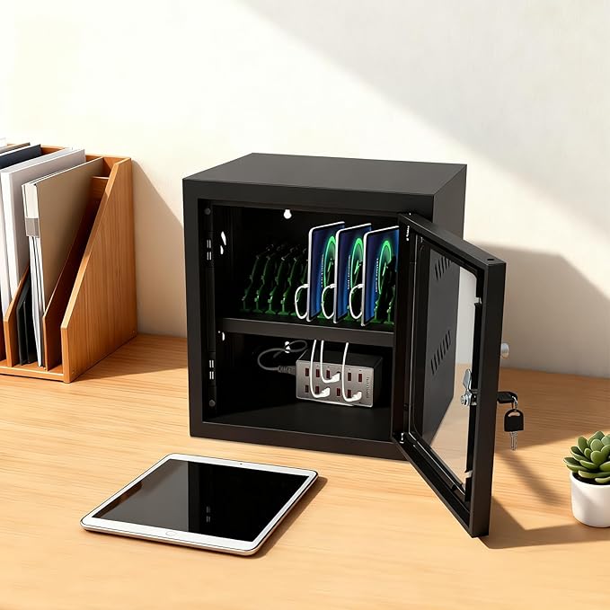 QUEWATSA Cell Phone Charging Station, 12-Device Rechargeable Mobile Phones - Image 2