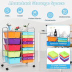 GLACER 15 Drawers Rolling Cart, Storage Cart - Image 6