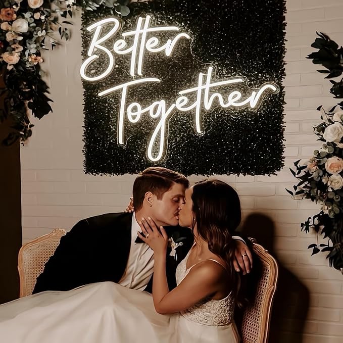BUIZZEUOIV Custom Neon Sign, Neon Sign Customizable Large LED Wedding Neon Name - Image 5