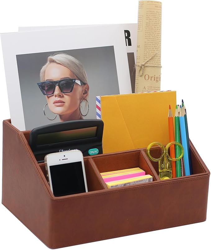 Boershun Desk Organizer, Mail Organizer Countertop, Bills Organizer, Mail - Image 2