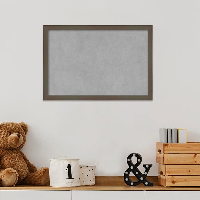 Amanti Art Grey Framed Magnetic Board 13x19 Small Vision Board - Image 5