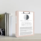 Ospelelf 3 Ring Binder with Clipboard, 1 Inch Leather, Letter Size, Clipboard - Image 2
