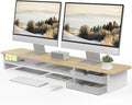 Fenge Monitor Stand, Dual Monitor Riser, 42.5inch Large Desk Computer Monitor by Fenge