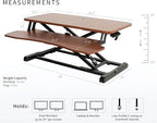 VIVO 32 inch Desk Converter, K Series, Height Adjustable Sit to Stand Riser - Image 3