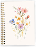 JWVK Vintage Wild Flower Botanical Plant Notebook 04, Rustic Spring Floral by JWVK