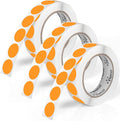 Perco Fluorescent Orange 1-Inch Round Circle Dot Sticker Labels by Perco