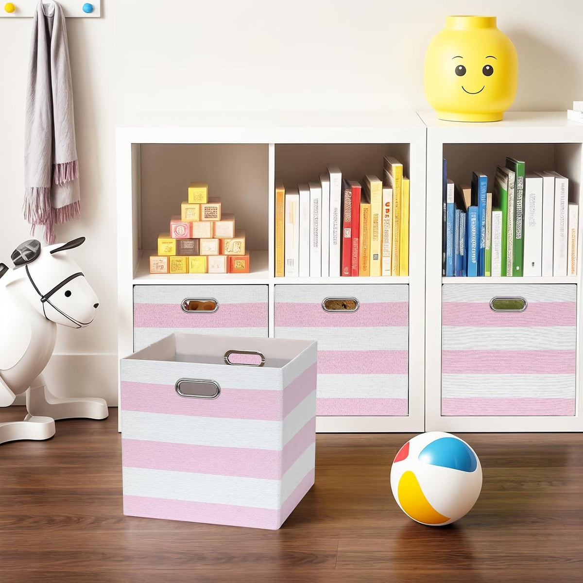 11x11x11 Inch Cube Storage Bins, Set of 4 Fabric Storage Cubes