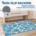 Chair mat, Office Short Pile Chair mat, Non-Slip Noise-Reducing Table and Chair Carpet, Office, Study Decorative Carpet Suitable for Wooden Floors, Laminates and Tiles (Diamond, 47x59in)