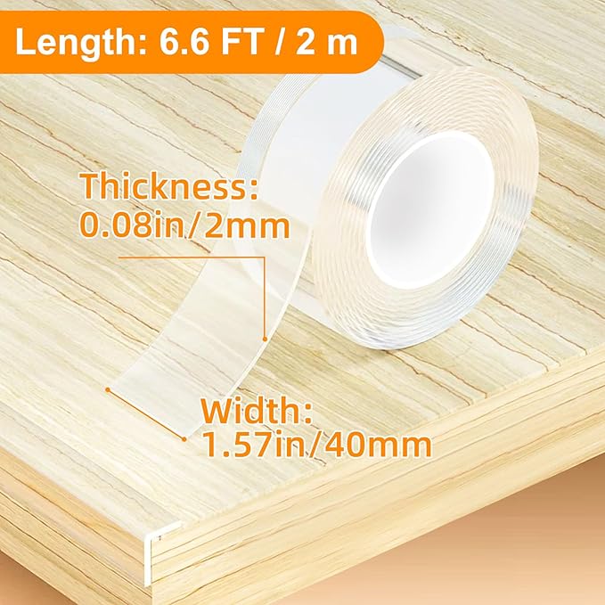 1.57 in x 6.6 FT, Self Adhesive Protective Bumper Guards - Image 2