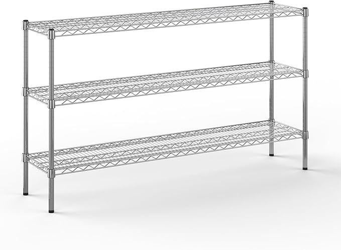 Regal Altair 14" Deep x 60" Wide x 34" Height Wire Shelving Kit | 3-Tier | NSF by Regal+Altair