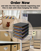 MAIMIS Plastic Expanding Hanging File Folders, 7 Pocket Extra Capacity - Image 7