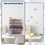 EASEPRES Desk File Organizer Mesh 6-Tier, Hanging Wall Mount Document - Image 2