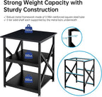 Fannova Printer Stand, 23.6 x 23.6 x 30.1 Inches Large Square Printer Table - Image 4
