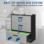 Fesbos 3 Drawer Lateral File Cabinet - Image 4
