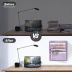 EASEPRES 5 Pocket Mesh Hanging Wall File Organizer, Wall Mounted Mail Paper - Image 3