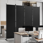 C-Hopetree 4 Panels Room Divider, 6 Ft Tall Indoor Folding Privacy Screen - Image 4