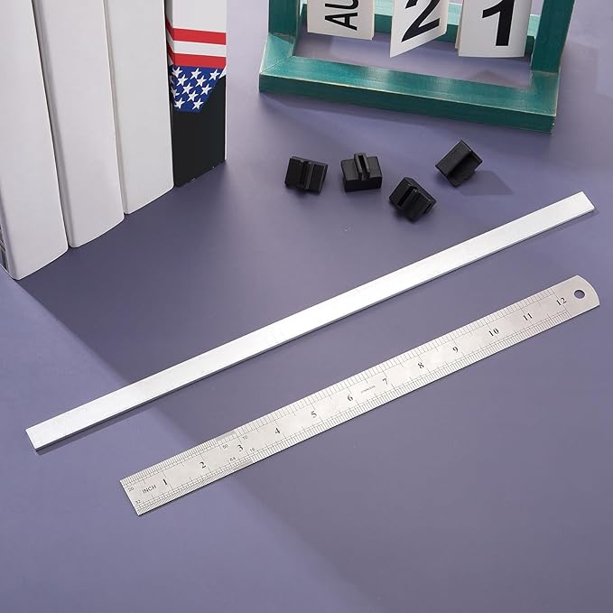 Epakh 8 Pieces Metal Hanging Divider Rail Clip File 4 Pieces File Cabinet Rails - Image 6