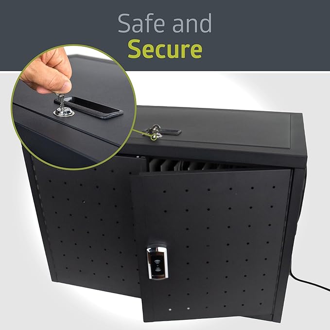 Pearington 16 Device Portable Table Top Charging and Storage Cabinet - Image 4