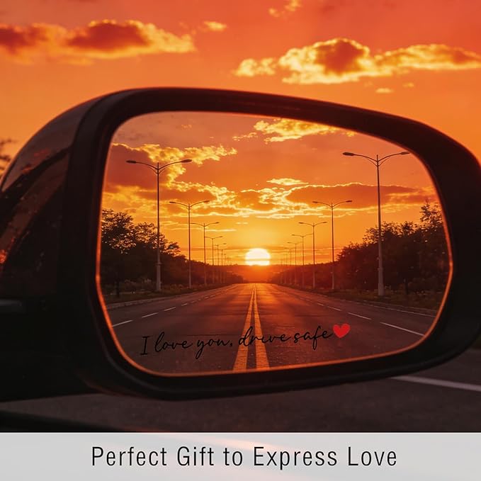 8PCS Car Stickers, I Love You Drive Safe Mirror Sticker, Cars Decals, Car - Image 6