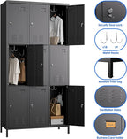 SUPEER 9 Doors Metal Lockers for Employees - Image 4