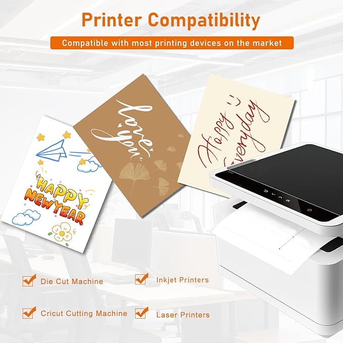 Guakicae 60 Sheets Cream Cardstock 4 x 6 Ivory Paper, 300gsm/110lb Heavyweight - Image 5
