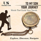 US HANDICRAFTS Brass Compass - Image 4