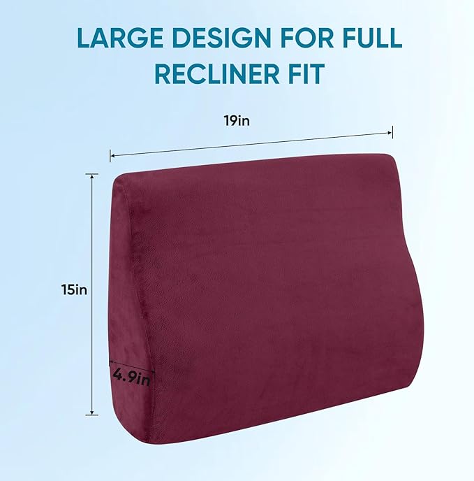 AHUAWA Back Support Pillow for Recliner Chair, Memory Foam Couch Back Cushions - Image 5