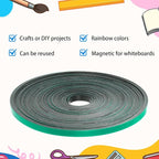 AmazingSpark Magnetic Tape Roll Thin Strips, 0.39 Inch x 66 Feet Magnetic Board - Image 4