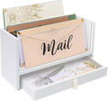 Two-Layer Solid Wooden Mail Storage Organizer Holder by INTARSIO3D