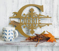 RealSteel Metal Split Letter Monogram – Personalized Last Name Sign by RealSteel