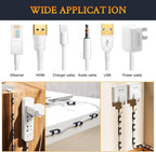 SOULWIT 50 Pcs Self Adhesive Cable Management Clips, Cable Organizers Sticky - Image 6