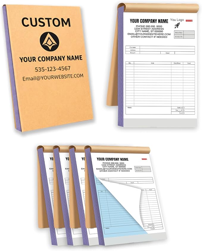 Custom Carbonless Invoice Book by LiDuoMi