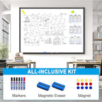 H-Qprobd 70"x40" White Board for Wall Large Magnetic Dry Erase Board - Image 6