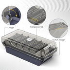 MaxGear Business Card Holder Desk, Large Plastic Business Card Organizer Box - Image 4