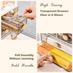 OSteed Spacious Desktop Storage Box, 1 Large 1 Middle & 2 Small Storage Drawers - Image 4