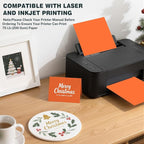 Cardstock 8.5 X 11, 40 Sheets, Pumpkin Orange Card Stock, 75lb/ 200gsm Orange - Image 4