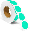 1 Inch Round Color Coding Labels, 1000 Dots Per Roll Aqua Color Coded Dot by Unknown
