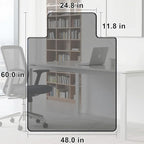 MESAILUP Beveled Edge Irregular Office Chair Mat - Image 2
